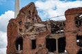 The Gerhardt Mill ruins in Volgograd, Russia