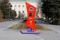 Countdown clock to the start of the FIFA World Cup 2018 in Russia on the Central promenade of Volgograd Royalty Free Stock Photo