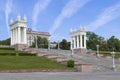 The central main staircase on the embankment of Volgograd