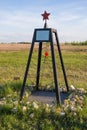 Volgograd. Russia - May 7 2017.Kompozitsiya of metal at the site of the concentration camp at the War Memorial Soviet cemetery die