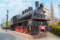 Military locomotive of the Second World War in Volgograd. Military Echelon