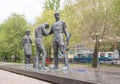 Volgograd. Russia - May 11, 2017. The Monument to Komsomol members - defenders of Stalingrad