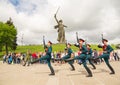 Volgograd. Russia. 9 May 2017. The Orthodox chapel on the military cemetery memorial on Mamayev Hill in Volgograd