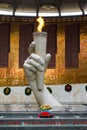 Volgograd, Russia - November 2.2016. The eternal flame in Hall of Military Glory on Mamayev Kurgan, Royalty Free Stock Photo