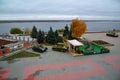 Volgograd, Russia - November 01. 2016. Exhibition of military equipment from times of Second World War near Museum of Battle of St