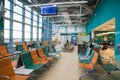 Volgograd, Russia - November 4. 2016. Waiting room at Gumrak Airport Royalty Free Stock Photo