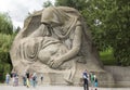 Volgograd. Russia. Sculpture `Grieving Mother` of the memorial complex on the Mamayev Kurgan.