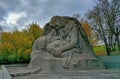 Volgograd, Volgograd region, Russia - 11.05.2021. Genre sculpture \