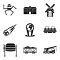 Volition icons set, simple style Royalty Free Stock Photo