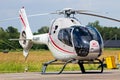 VOLKEL, NETHERLANDS - JUN 14 ,2013: urocopter EC120B Colibri from HeliHolland on the tarmac of Volkel airbase