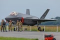 Volkel Netherlands June 13 2019: Royal Netherlands Air Force F-35 Lightning II at the Luchtmachtdagen airshow