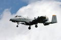 US Air Force A-10 Thunderbolt II fighter jet Royalty Free Stock Photo