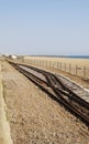 Volks Railway track.Brighton seafront