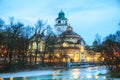 The Volksbad with the Clocktower in Munich, Germany Royalty Free Stock Photo