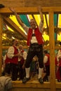 Volksfest in Stuttgart, Germany. People celebrate in a beer tent. Royalty Free Stock Photo