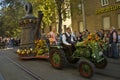 Volksfest in Stuttgart. The march through the city center. Royalty Free Stock Photo