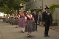 Volksfest in Stuttgart. The march through the city center. Royalty Free Stock Photo