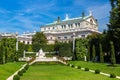 Volksgarten and Burgtheater in Vienna Royalty Free Stock Photo