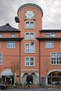 Volkshaus Zurich with new facade paint. City of Zurich, Aussersihl district, Switzerland, Europe