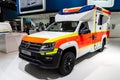 Volkswagen Amarok Tamlans Modular Ambulance showcased at the Hannover IAA Commercial Vehicles Motor Show. Germany - September 27,