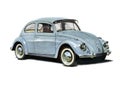 Volkswagen Beetle 1950s Royalty Free Stock Photo