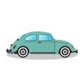 Volkswagen Beetle 1200 car illustration