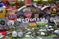 Volkswagen beetle owner sell used VW decoration and parts