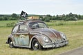 Volkswagen Beetle at Rocamadour VW meeting Royalty Free Stock Photo