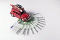 Volkswagen beetle toy car Royalty Free Stock Photo