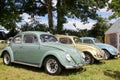 Volkswagen Beetle vw line vintage car bug in show exhibition outdoor meeting