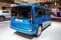 Volkswagen Caddy car at the Brussels Autosalon European Motor Show. Brussels, Belgium - January 13, 2023