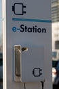 Volkswagen electric car charging station