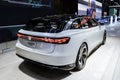 Volkswagen ID Space Vizzion all-electric vehicle at the Brussels Autosalon European Motor Show. Brussels, Belgium - January 13,