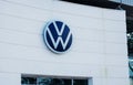 Volkswagen logo of dealership