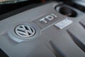 Volkswagen Passat B7 tdi diesel engine Royalty Free Stock Photo