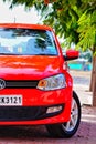 Volkswagen Polo in bright red shade