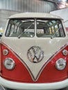 Volkswagen T1 Bulli van minibus front view Turin Italy