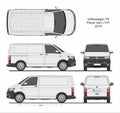 Volkswagen T6 Cargo Panel Van L1H1 2015-present Royalty Free Stock Photo