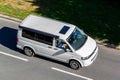 Volkswagen Transporter T5 TDI California with camper awning with motion blur effect Royalty Free Stock Photo