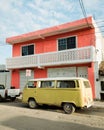A Volkswagen van, in Tulum, Quintana Roo, Mexico