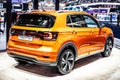 Volkswagen VW T-Cross R-Line at Brussels Motor Show, MQB platform, compact SUV produced by Volkswagen Group