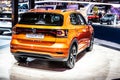 Volkswagen VW T-Cross R-Line at Brussels Motor Show, MQB platform, compact SUV produced by Volkswagen Group