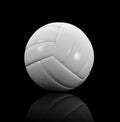 Volley ball on black Royalty Free Stock Photo