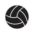 Volley ball icon vector sign and symbol isolated on white background, Volley ball logo concept Royalty Free Stock Photo