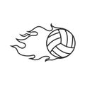 Volley ball logo vector Royalty Free Stock Photo