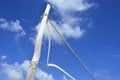 Volley Ball Net at beach - sport and recreation in summer Royalty Free Stock Photo