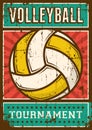 Volley Ball Volleyball Sport Retro Pop Art Poster Signage