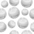 Volley Balls Seamless pattern.