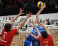 Volleyball action Royalty Free Stock Photo