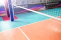 Volleyball arena full of fans 3d rendering Royalty Free Stock Photo